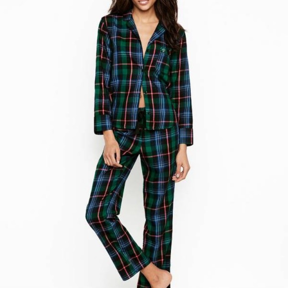 Victoria’s Secret Plaid Flannel PJ NWT Sz Small - Picture 1 of 4